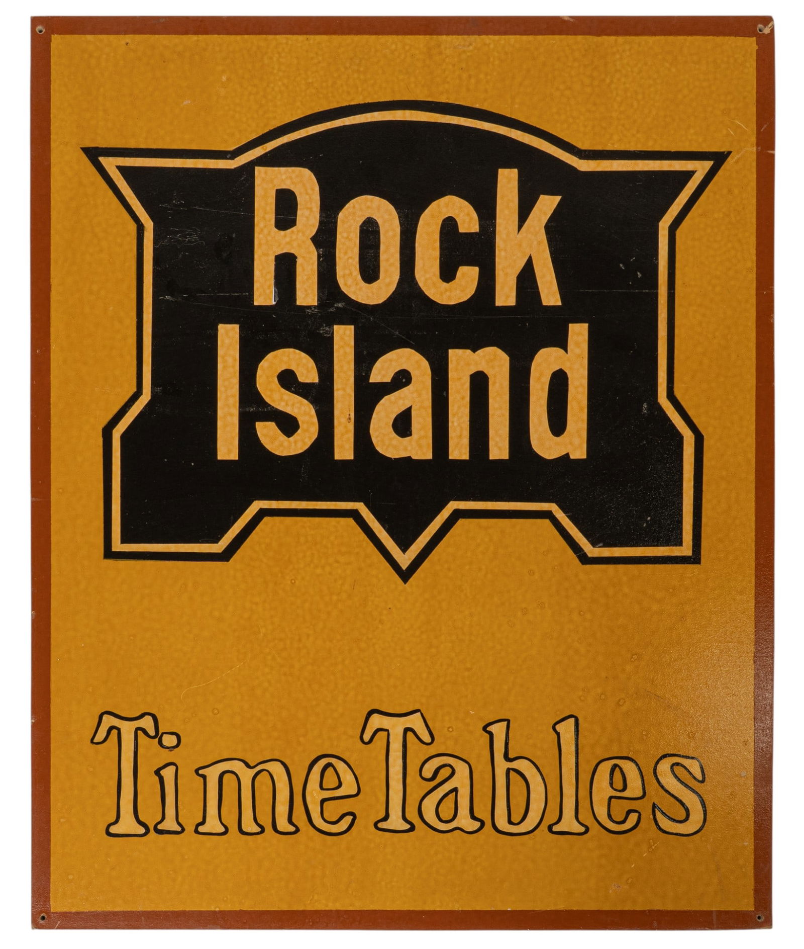 Hand painted Rock Island Sign (1 of 2)