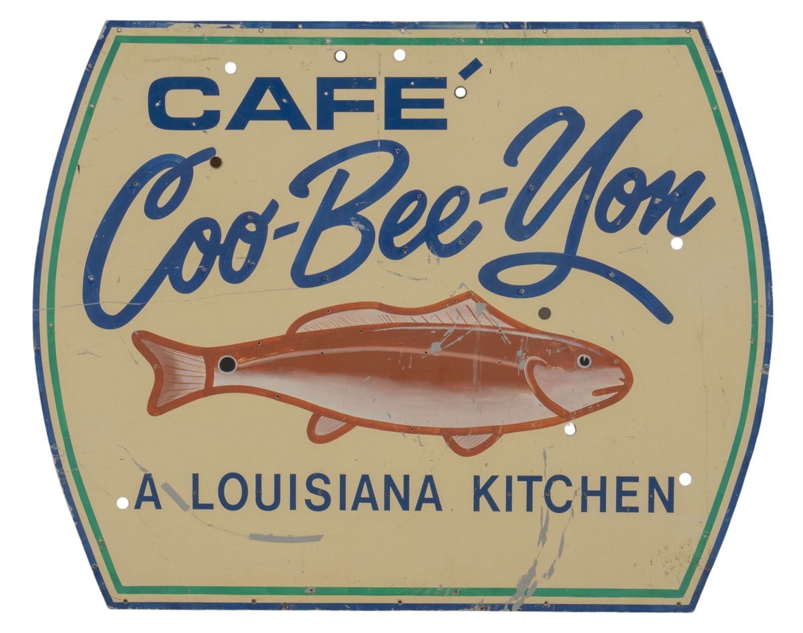 Coo-Bee-You Cafe Large Metal Sign (1 of 3)