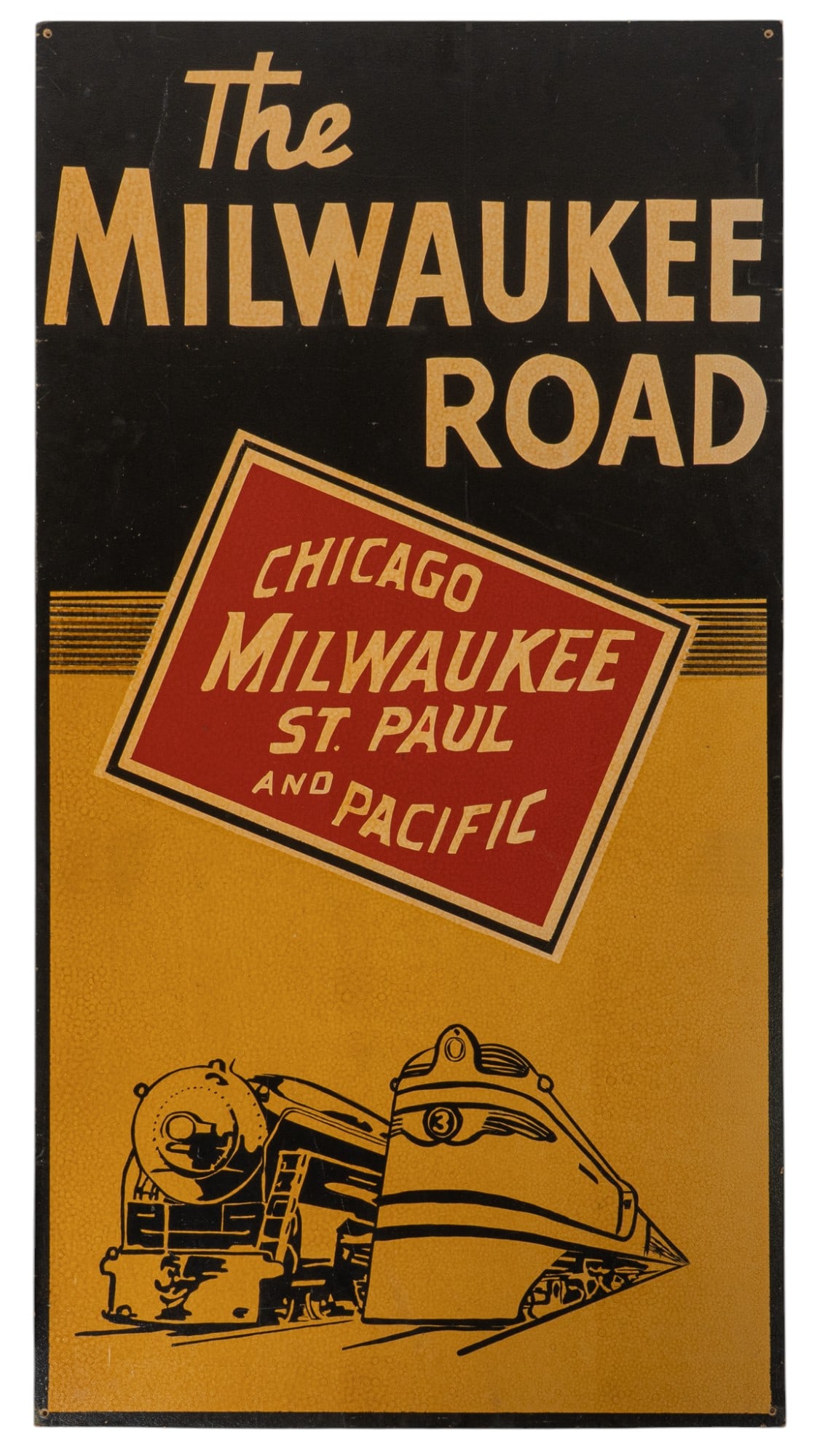 Milwaukee Road Hand-Painted Sign (1 of 3)