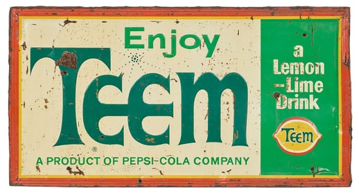 Teem Soda Advertising Sign