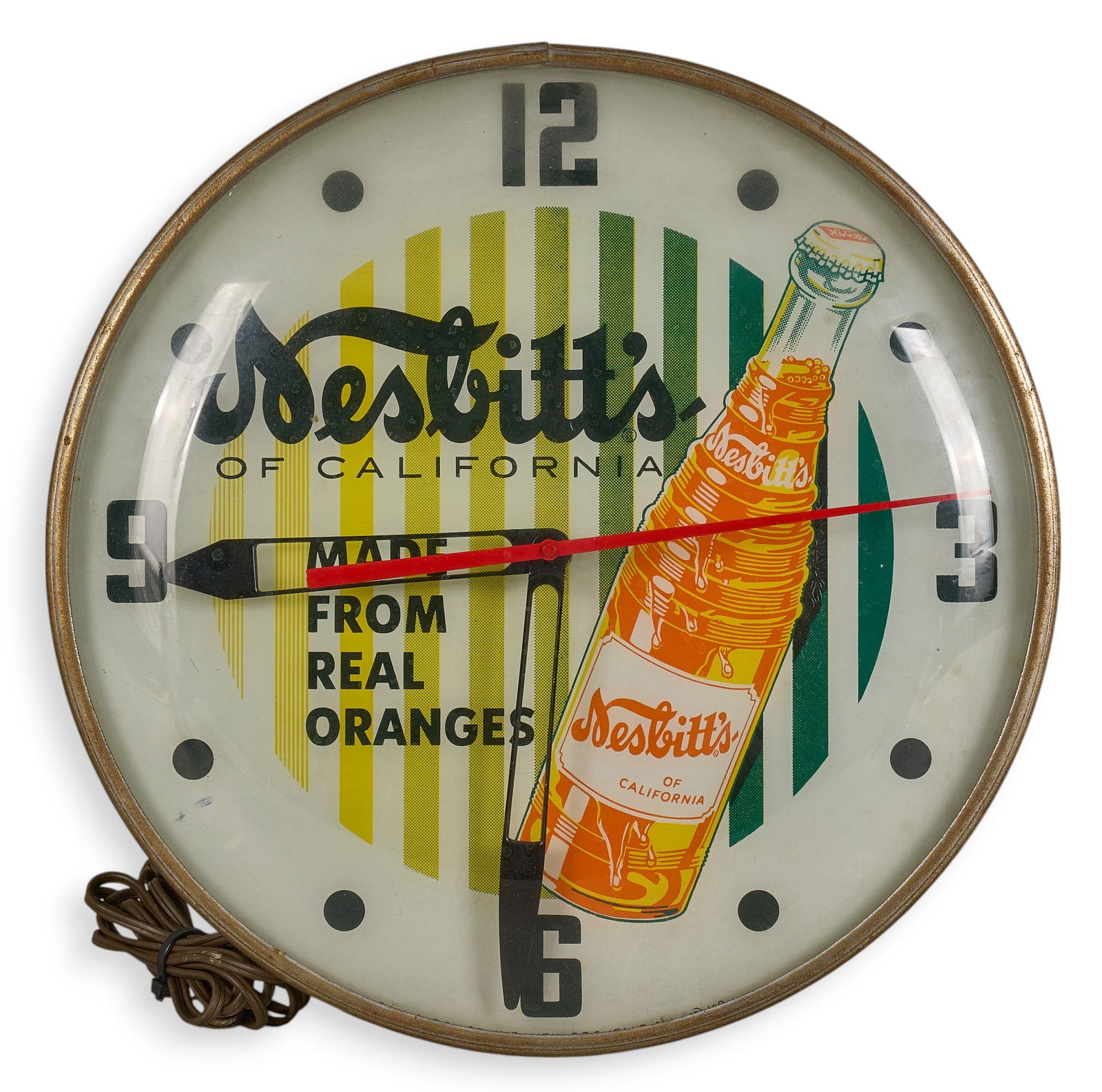 Vintage Nesbitt's Orange Soda Lighted Clock (1 of 7)