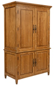 Rustic Distressed Finish Armoire
