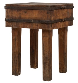 Rustic Butcher Block Table