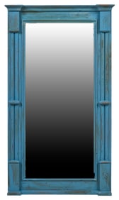 Rustic Blue Mirror