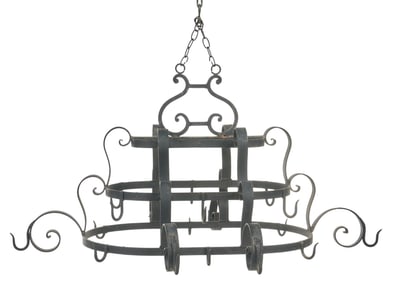 Iron Meat Rack with Hooks