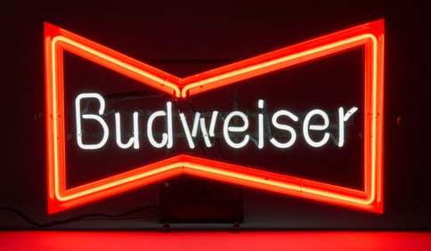 1980s Budweiser Neon Sign