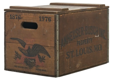 Vintage Budweiser Wooden Crate