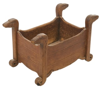 Rustic Box with Snake Motifs