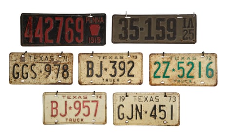 (12) Vintage Bumper Plates