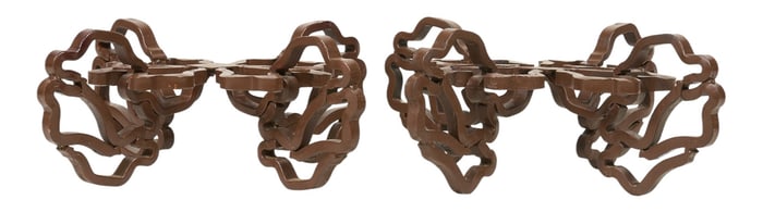 Pair of Large Iron Plant Holders