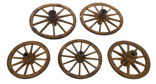(5) Rustic Wagon Wheels