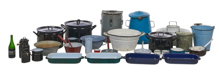 Collection of Enameled Items