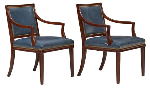 Pair of Hancock and Moore (USA) Chairs