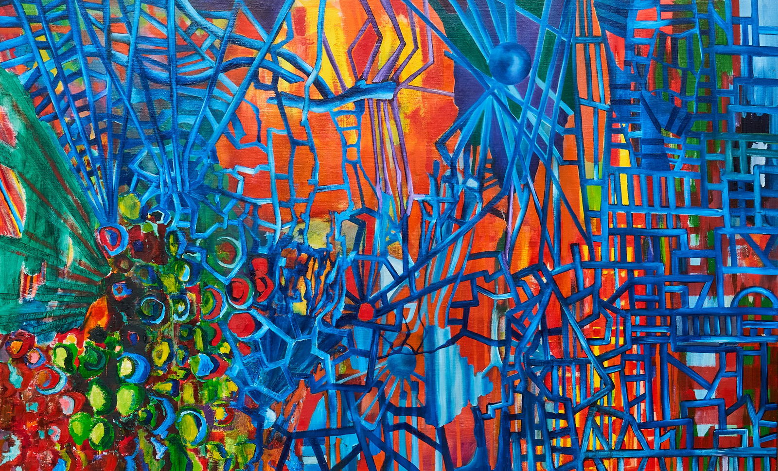 Large Colorful Abstract Painting (1 of 3)