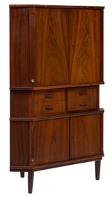 Danish Mid-Century Corner Cabinet