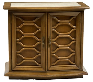 Mid-Century Travertine Cabinet