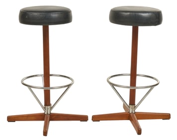 Pair of Dyrlund-Smith (DNK) Bar Stools