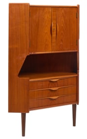 Danish Mid-Century Corner Cabinet
