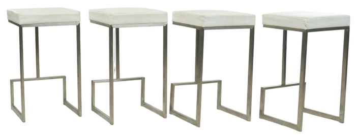 (4) Mid-Century Barstools