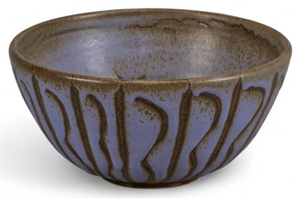 Harding Black, Purple Incised Bowl, 1958