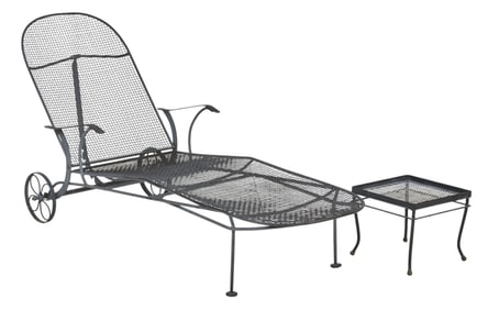 Russell Woodard, Chaise Recliner and Side Table