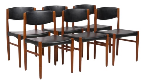(6) Danish Mid-Century Dining Chairs