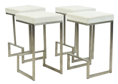 (4) Mid-Century Bar Stools