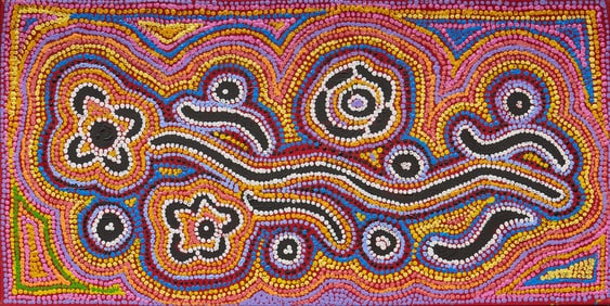 Bessie Sims Nakamarra, Acrylic Abstract