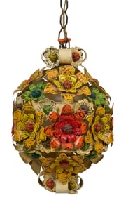 Mexican Mid-Century Floral Light