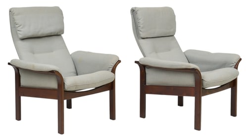 Pair of Danish Mid-Century Recliners