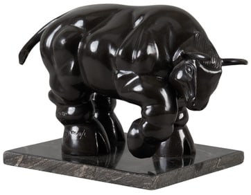 After Botero, Toro Bronze