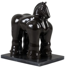 After Botero, Horse Bronze