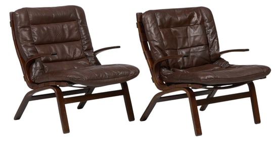 Pair of Danish Mid-Century Lounge Chairs