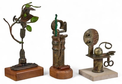 Ronald Dee Sullivan, (3) Brutalist Style Sculptures