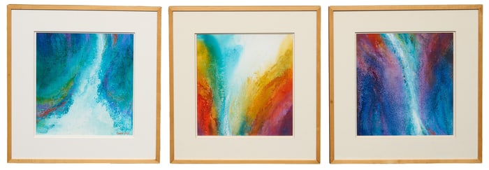 Maxine Price, Waterfall Triptych
