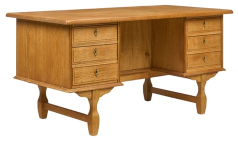 Henning Kjnaernulf (DNK) Mid-Century Desk