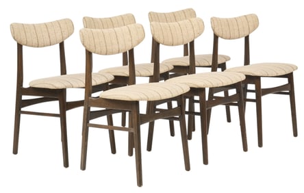 (6) Danish Mid-Century Dining Chairs