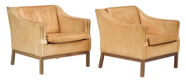 Pair of Danish Mid-Century Lounge Chairs