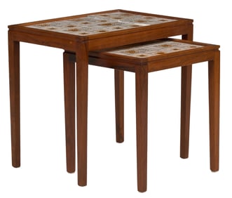 Pair of Danish Mid-Century Nesting Tables