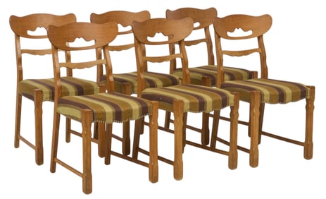(6) Danish Mid-Century Dining Chairs
