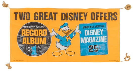 Vintage Disney Banner Advertisement