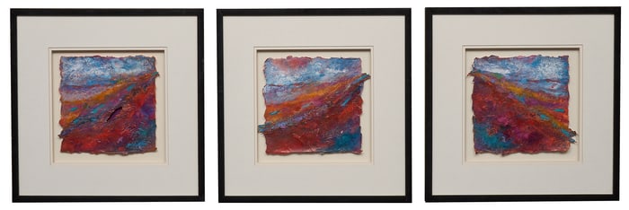 Maxine Price, (3) Abstract Mixed Media Works