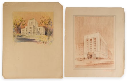 Atlee B. Ayres, (2) Architectural Drawings