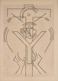 Albert Gleizes, "Pensees" Etching