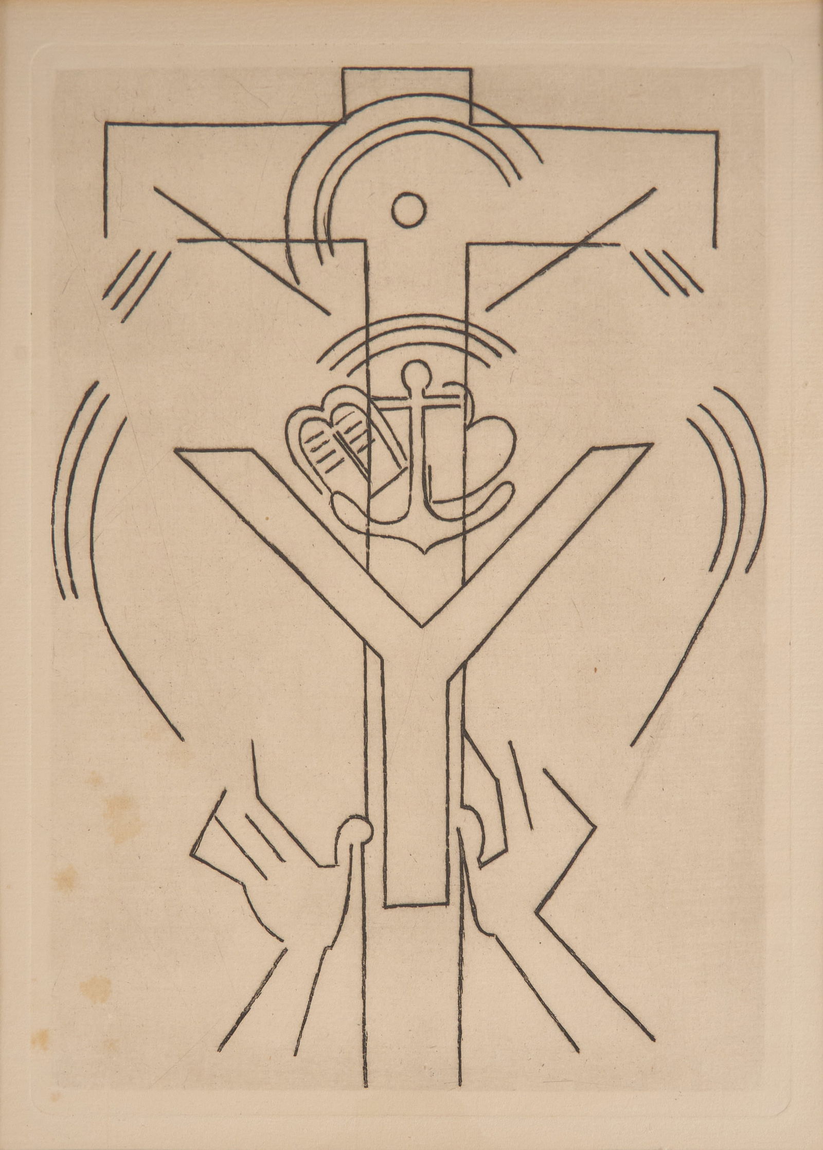 Albert Gleizes, "Pensees" Etching (1 of 4)