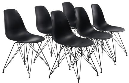 Set of (6) Eames Reproduction Chairs