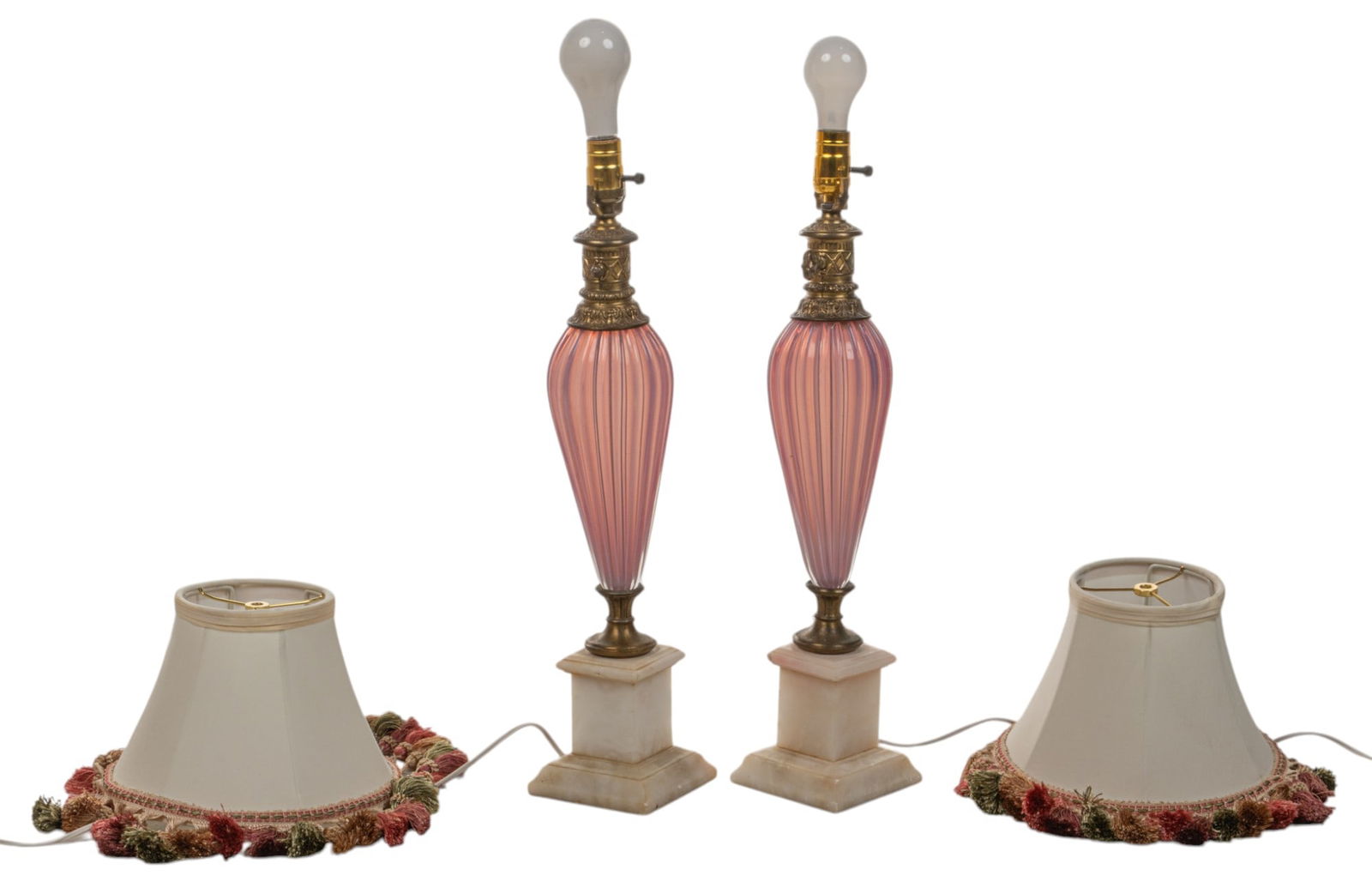 Pair of Murano Glass Lamps (1 of 4)