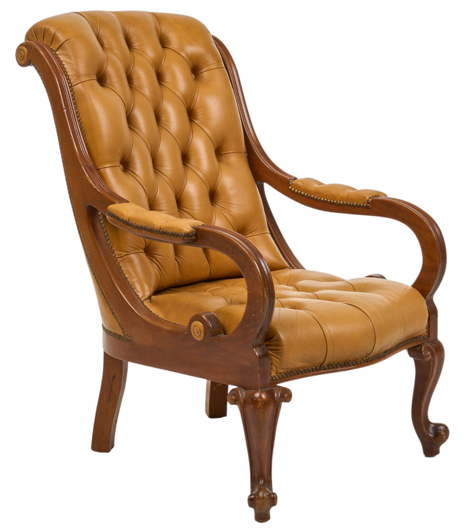 Tufted Leather Armchair (1 of 4)