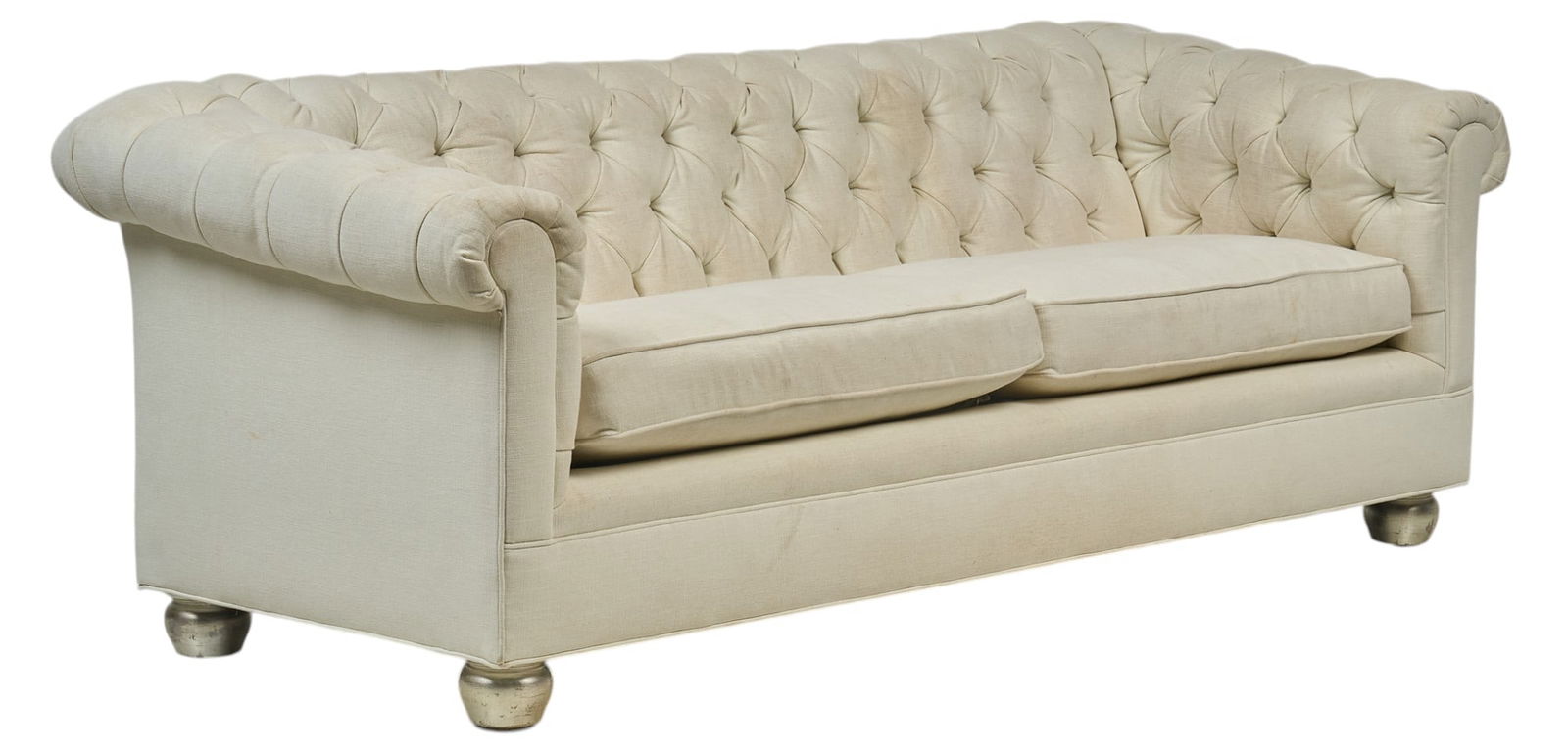 White Tufted Upholstery Sofa (1 of 5)