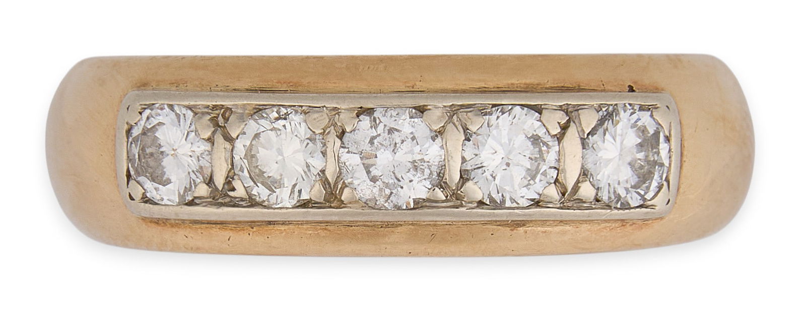 14K Diamond Wedding Band (1 of 4)